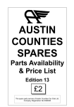 spares catalogue - austin counties car club ltd