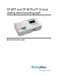 CP50 and CP50 Plus Electrocardiograph, User Manual