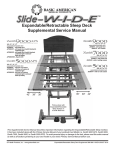 Expandable/Retractable Sleep Deck Supplemental Service Manual