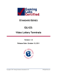 GLI-23: - Gaming Laboratories International