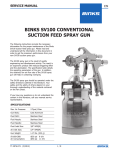 service manual binks sv100 conventional suction feed spray gun