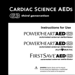 Powerheart AED G3 Instructions for Use