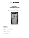 TestEquity 123C Operation and Service Manual