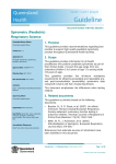 Spirometry (Paediatric) Guideline