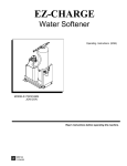 Manual EZ Charge Water Softener 1268KB Jul