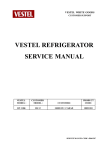 VESTEL REFRIGERATOR SERVICE MANUAL