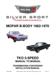 MOPAR B-BODY 1962-1970 - Silver Sport Transmissions