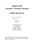 Model 3130 User`s Manual
