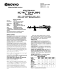 500 Pump (Service Manual - 600 Series: 60301,61001,62201