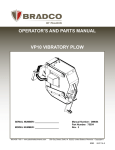 operator`s and parts manual vp10 vibratory plow
