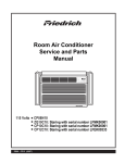 Room Air Conditioner Service And Parts Manual