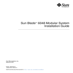Sun Blade 6048 Modular System Installation Guide