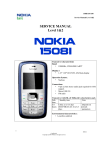 Service manual of mobile phone Nokia 1508i (RH