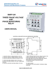 RNPP-301 Three-phase voltage and phase monitoring relay