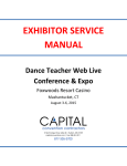 EXHIBITOR SERVICE MANUAL Dance Teacher Web Live