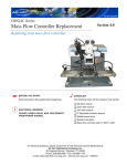 Mass Flow Controller Replacement - Air