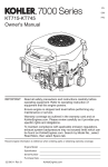 KT715-KT745 Owner`s Manual