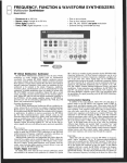 frequency, function & waveform synthesizers