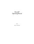 MicroGP Operating Manual