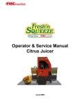 Operator & Service Manual Citrus Juicer