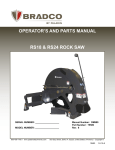 operator`s and parts manual rs18 & rs24 rock saw