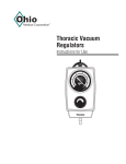 Thoracic Vacuum Regulator - Instruction Manual - Maquet