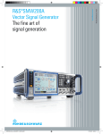 R&S®SMW200A Vector Signal Generator