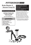 Brake Bleeder & Vacuum Pump Kit