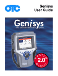 Genisys User Guide - Genisys Electronic Diagnostic Scan Tools for