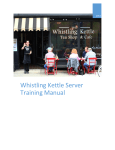 Whistling Kettle Server Training Manual