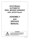 ASSEMBLY and SERVICE MANUAL