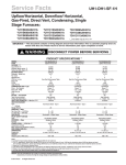 Service Facts Upflow/ Horizontal, Downflow/ Horizontal, Gas