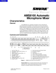 Service Manual AMS8100 Automatic Microphone Mixer