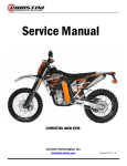 Manual for KTM-2010 - Christini Technologies, Inc.