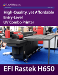 Efi Rastek H650 UV printer