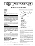 XL (Sportster) Engine Guard Instruction Sheet - Harley