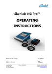 Skanlab NG Pro™ OPERATING INSTRUCTIONS