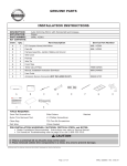 GENUINE PARTS INSTALLATION INSTRUCTIONS CAUTION