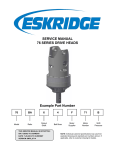 SERVICE MANUAL 76 SERIES DRIVE HEADS Example