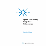 Agilent 1290 Infinity Pump Head Maintenance