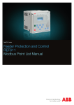 Feeder Protection and Control REF611 Modbus Point List Manual