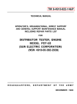 tm 9-4910-622-14&p distributor tester, engine model pdt-5d