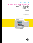 Models 8630-SM 8630-PM Pressura Room Pressure Controller