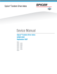 Sevice Manual - Dana Corporation