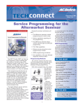 Service Programming For The Aftermarket Seminar
