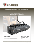 operator`s and parts manual vibratory roller
