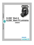VARI*LITE VL3500 Wash and VL3500 Wash FX Service Manual