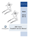 2007 Sears Treadmill Service Manual