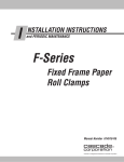 F-Series Fixed Frame Paper Roll Clamps