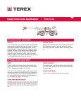 Rough Terrain Crane Specifications